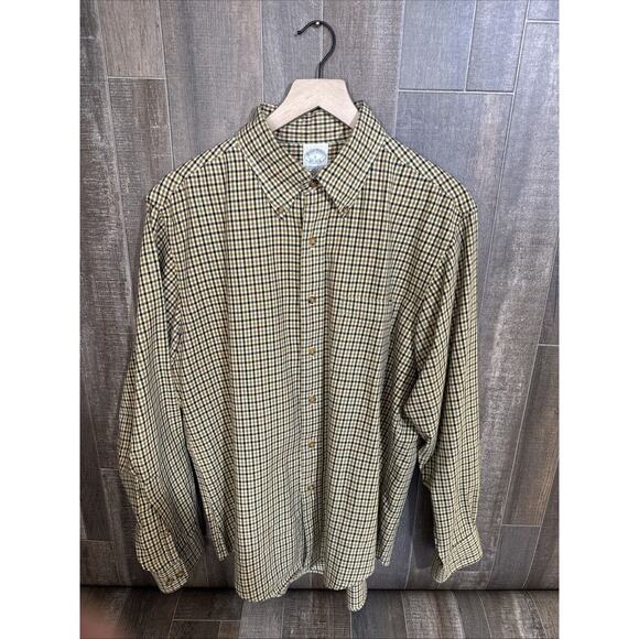 Brooks Brothers Plaid Brooksflannel Shirt Size L. 20% Wool 80% Cotton. - Picture 1 of 7